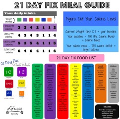 21 day fix meal guide